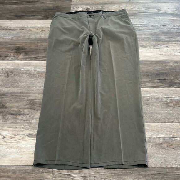Travis Mathew Pinstripe Gray White Mens‎ 38 Chino Stretch Performance Golf Pants - Picture 1 of 11